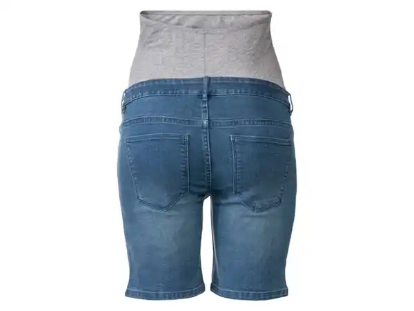 Bild 3 von esmara® Damen Umstands-Jeansshorts, niedrige Leibhöhe mit elastischem Besatz