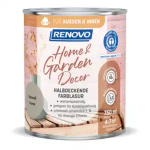 RENOVO Farblasur, »Home & Garden Decor«, seidenmatt, 750 ml, natural stone