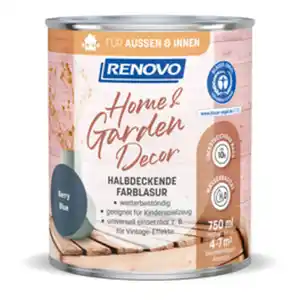 RENOVO Farblasur, »Home & Garden Decor«, seidenmatt, 750 ml, berry blue