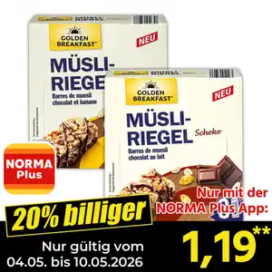 Golden Breakfast Müsliriegel