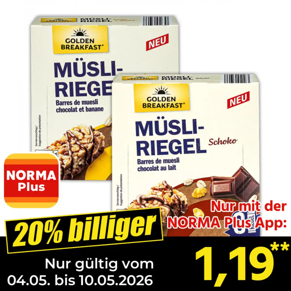 Bild 1 von Golden Breakfast Müsliriegel