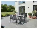 Bild 2 von LIVARNO® Alu-Set »Houston« 5-teilig - Ausziehtisch und 4 Stapelsessel, anthrazit