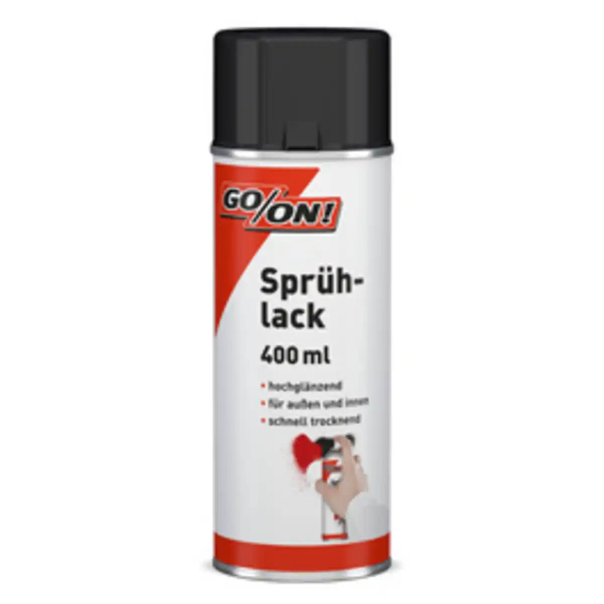 Bild 1 von GO/ON! Sprühlack, 400 ml, schwarz