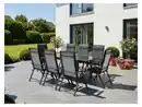 Bild 2 von LIVARNO® Alu-Set »Houston«, 9-teilig - Ausziehtisch & 8 Klappsessel, hellgrau-meliert