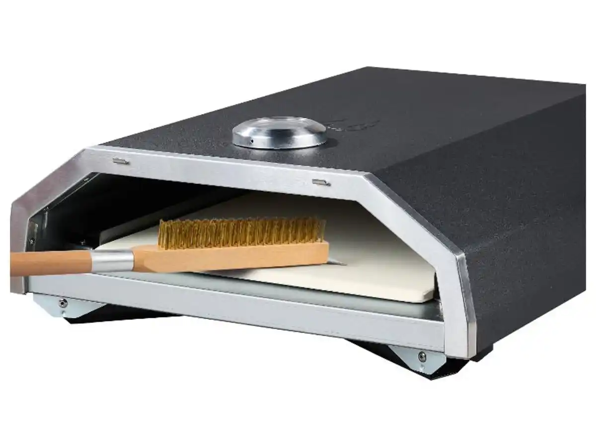 Bild 3 von GRILLMEISTER Pizzaschieber/ Pizzaschieber (klappbar)/ Pizzaschneider/ Pizzaofen-Bürste