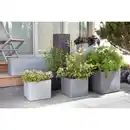 Bild 2 von CASAYA Pflanzgefäß »Quadro High«, 26 x 72,5 cm (BxH), Kunststoff, granitschwarz