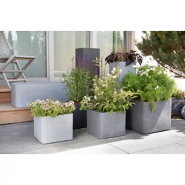 Bild 2 von CASAYA Pflanzgefäß »Quadro High«, 26 x 72,5 cm (BxH), Kunststoff, granitschwarz