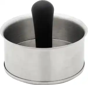 Primaster Burgerpresse Edelstahl mit Kunststoffgriff Ø 11 cm