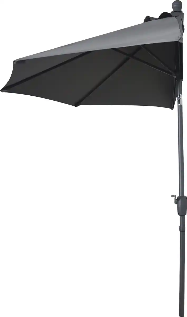 Bild 1 von TrendLine Balkon-Halbschirm anthrazit, Spannweite: 260 cm, Tiefe: 120 cm