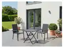Bild 2 von LIVARNO® Alu-Set »Houston«, 3-teilig - Klapptisch & 2 Stapelsessel, anthrazit