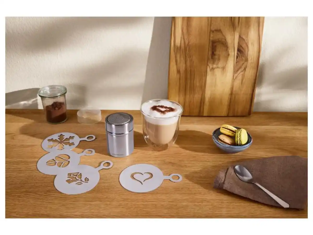 Bild 3 von SILVERCREST® Siebträger-Abschlagbox / Tamperstation / Milchkännchen / Kakaostreuer mit Motiven