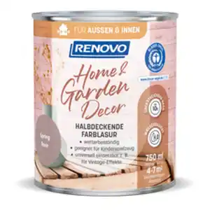 RENOVO Farblasur, »Home & Garden Decor«, seidenmatt, 750 ml, spring rose