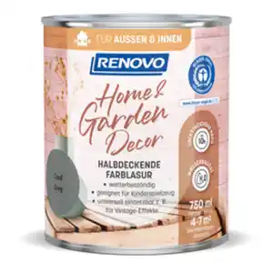 RENOVO Farblasur »Home & Garden Decor«, seidenmatt, 750 ml, cool grey