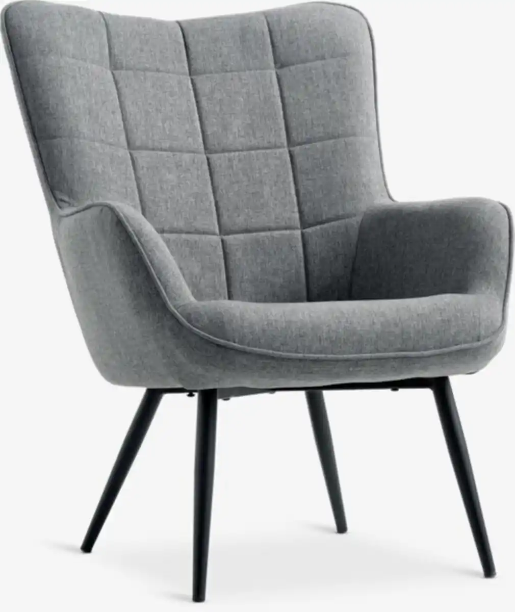 Bild 1 von Sessel ULDUM grau Stoff /schwarz
