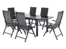 Bild 1 von LIVARNO® Alu-Set »Houston«, 7-teilig - Ausziehtisch & 6 Klappsessel, grau
