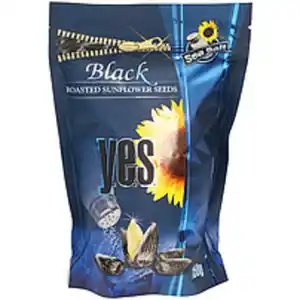 Sonnenblumenkerne "YES" mit Schale, geröstet und gesalzen.