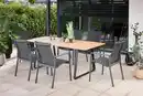 Bild 1 von Primaster Garten-Essgruppe Rovigo + Fano 6 Personen Aluminium hellbraun/anthrazit