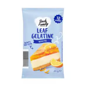 BACK FAMILY Blattgelatine