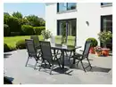 Bild 2 von LIVARNO® Alu-Set »Houston«, 7-teilig - Ausziehtisch & 6 Klappsessel, grau