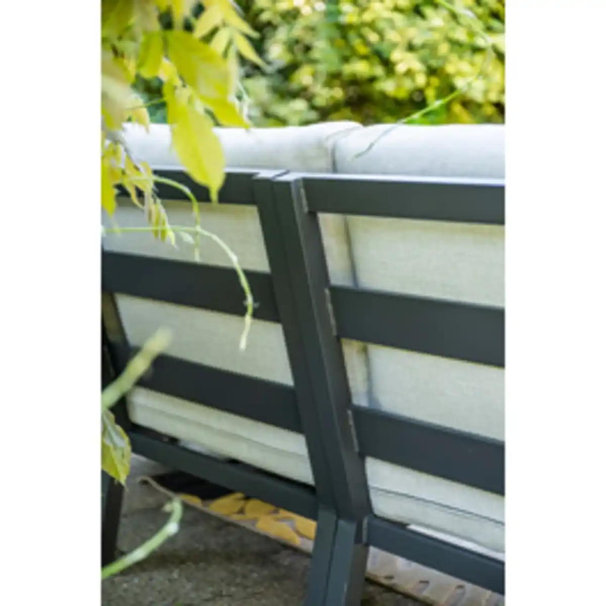 Bild 3 von GARDEN IMPRESSIONS Lounge-Gartenmöbel »Elati Dining Eckset«, 5-tlg, Aluminium, carbon black/valley sand/light teaklook