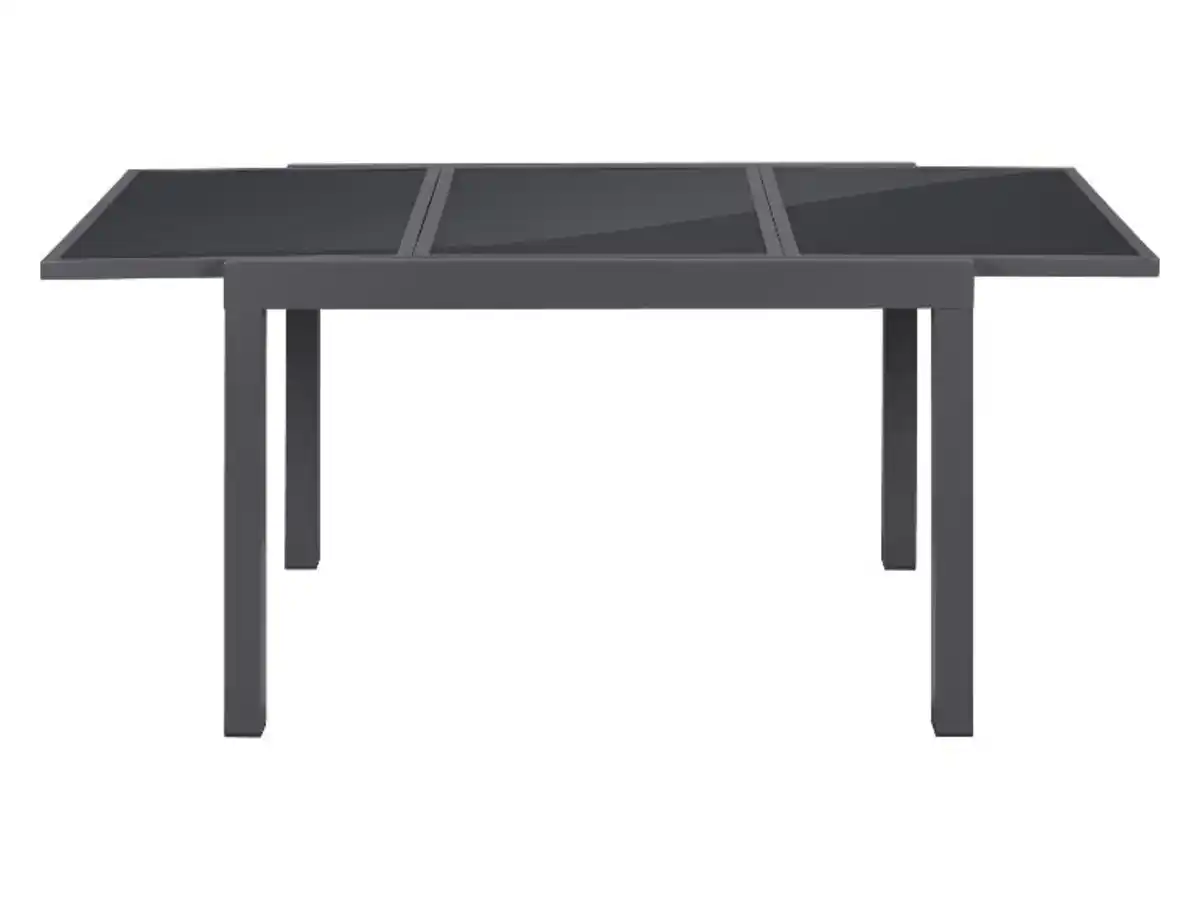 Bild 3 von LIVARNO® Alu-Set »Houston«, 7-teilig - Ausziehtisch & 6 Klappsessel, hellgrau-meliert