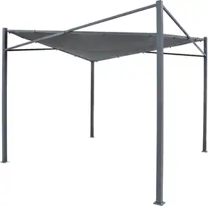 Tepro Sonnensegel mit Gestell Austin rechteckig 280 x 280 cm anthrazit