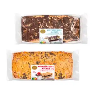FINEST BAKERY Zupfstreusel- / Mohnstreuselkuchen