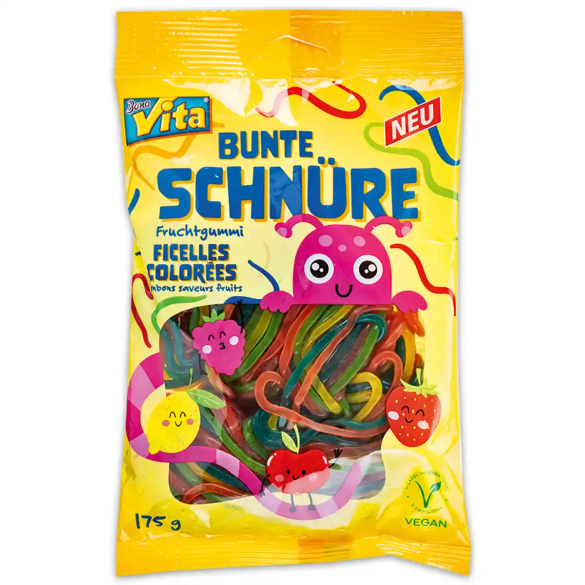 Bild 1 von Bona Vita Saure Bänder / Saure Röhren / Bunte Schnüre