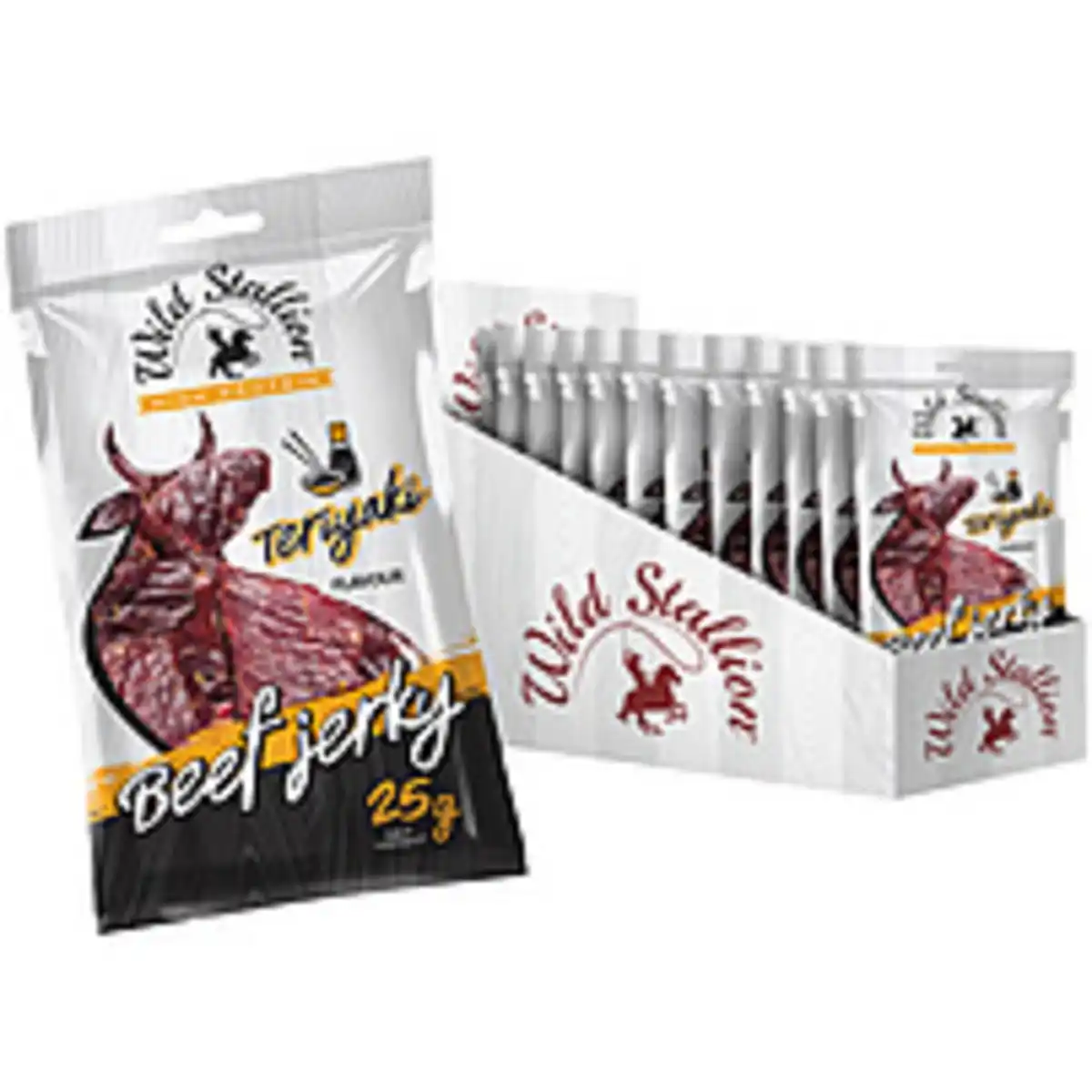 Bild 1 von "WILD STALLION" Beef Jerky Teriyaki - Getrocknetes Rindfleis...