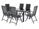 Bild 1 von LIVARNO® Alu-Set »Houston«, 7-teilig - Standardtisch & 6 Klappsessel, anthrazit
