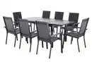 Bild 1 von LIVARNO® Alu-Set »Houston«, 9-teilig - Ausziehtisch & 8 Stapelsessel, grau