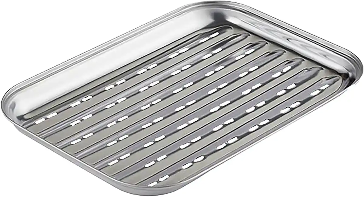 Bild 1 von Primaster Grillschale mit Löcher Edelstahl 34 x 25 cm