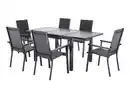 Bild 1 von LIVARNO® Alu-Set »Houston«, 7-teilig - Ausziehtisch & 6 Stapelsessel, anthrazit