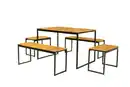 Bild 1 von Primaster Bistro-Set Palma Aluminium/Holz