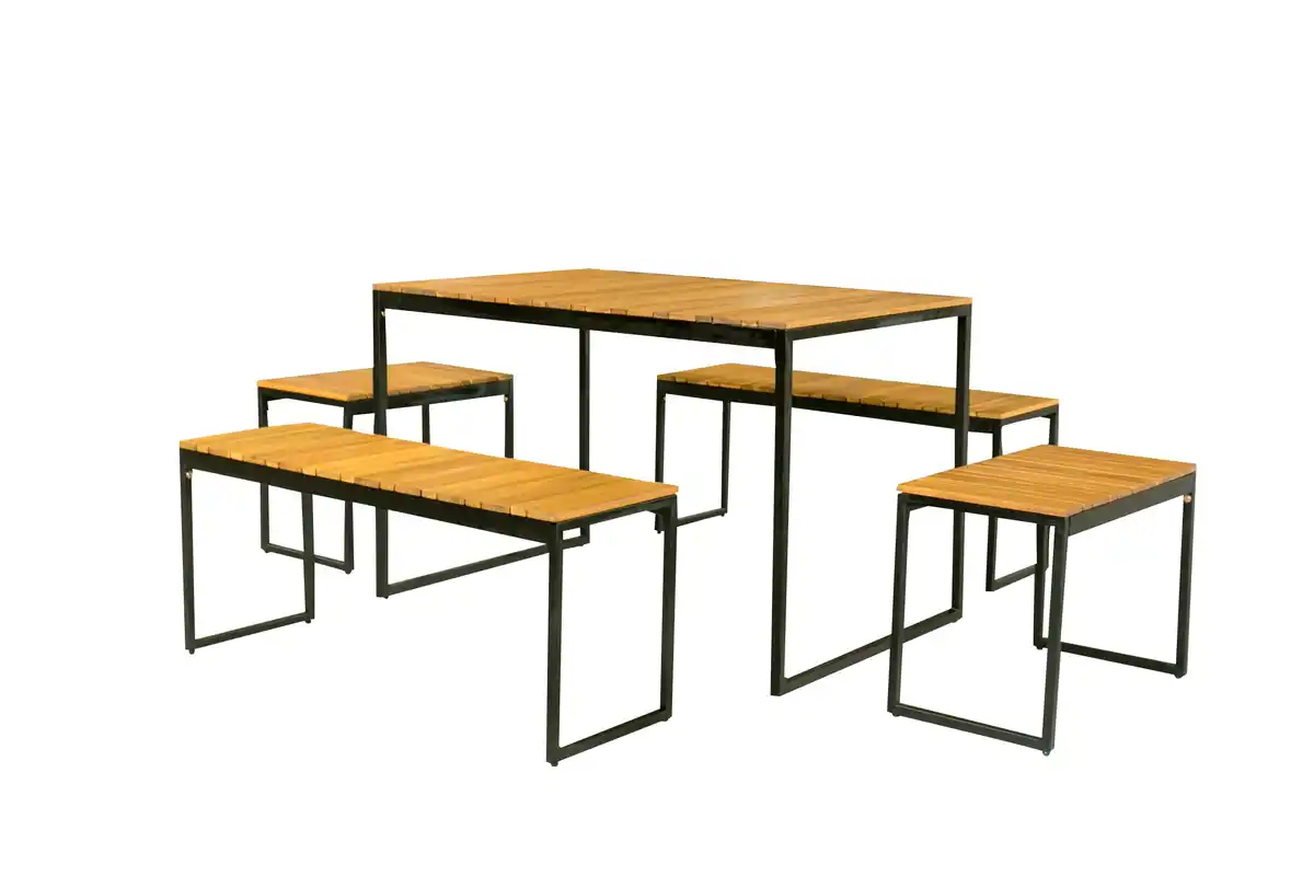 Bild 1 von Primaster Bistro-Set Palma Aluminium/Holz