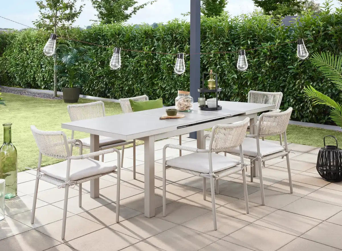 Bild 1 von Primaster Garten-Essgruppe Rhodos mit ausziehbarem Tisch