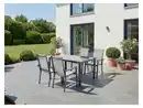 Bild 2 von LIVARNO® Alu-Set »Houston«, 5-teilig - Standardtisch und 4 Stapelsessel, hellgrau-meliert