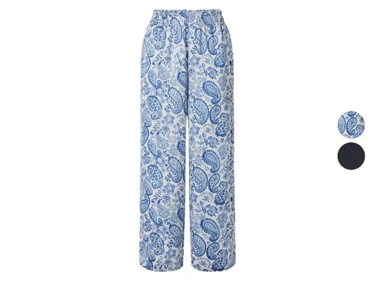 Bild 1 von esmara® Damen Wide-Leg-Satin-Hose