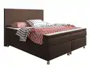 Bild 1 von Boxspringbett King Size 180x200 cm Webstoff Braun