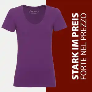 Damen-T-Shirt mit V-Ausschnitt