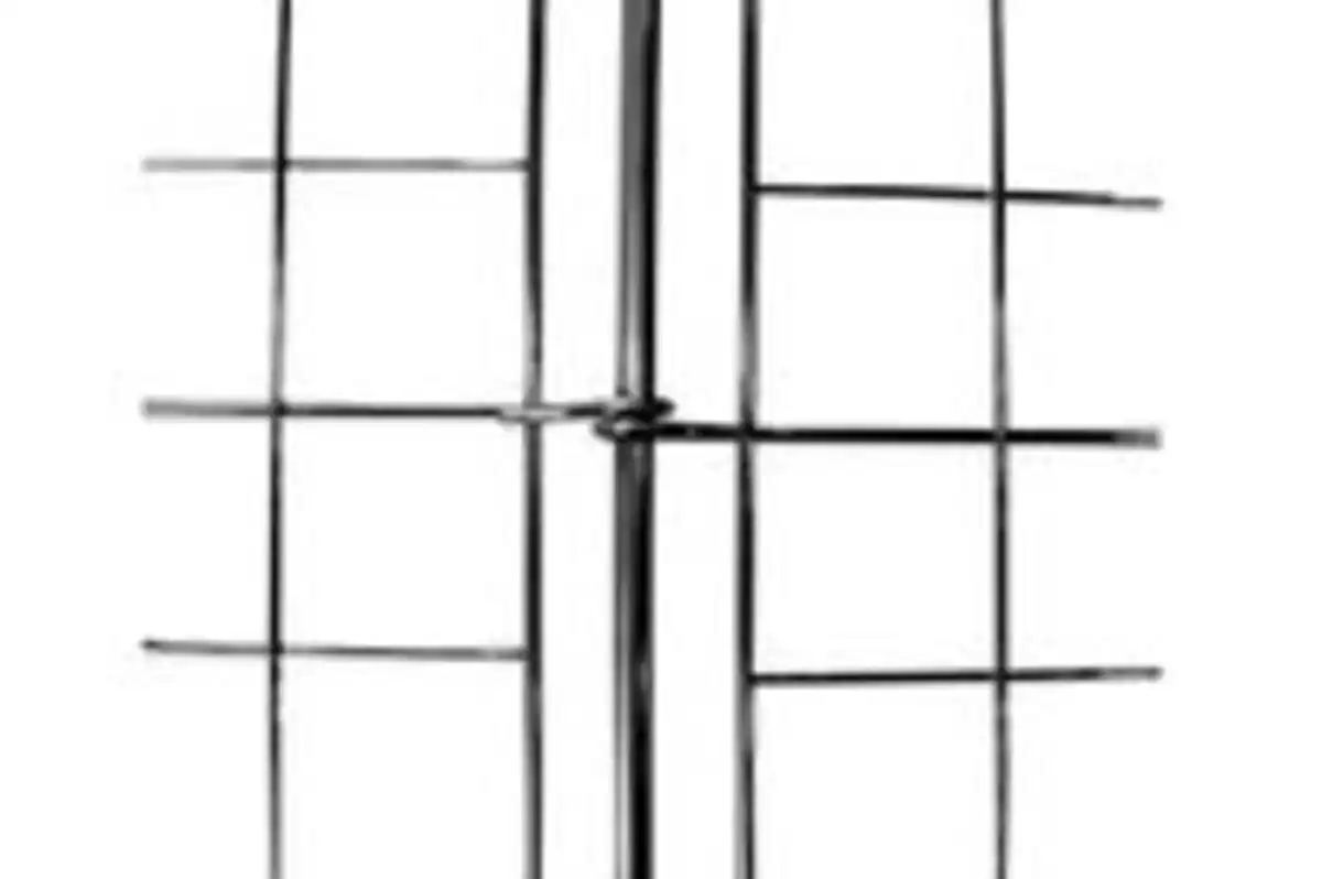 Bild 4 von Metall-Gartenzaun, M6, pulverbeschichtet, ca. 77,5 x 64 cm - Anthrazit