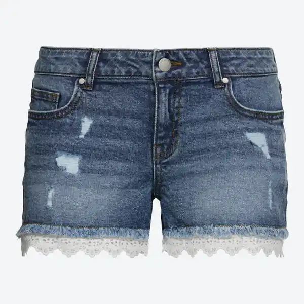 Bild 2 von Damen-Shorts mit Spitzenverzierung