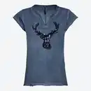 Bild 3 von Damen-Trachten-T-Shirt mit Hirsch-Motiv