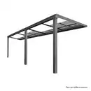 Bild 1 von Terrassenüberdachung Veranda Slide-roof aus Aluminium, ca.3 x 3 m - Anthrazit
