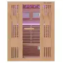 Bild 1 von Finnische Sauna MINTO 150x130 Kabine aus Hemlock Tannenholz mit 4,5 kW Harvia Ofen