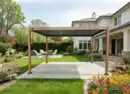 Bild 2 von Aluminium-Pergola mit beweglicher Flügeltür, ca. 3 x 3 m - Hellbraun