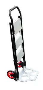 2 in 1 Transportkarre mit Trittleiter 3 Stufen Belastbarkeit Leiter:150kg / Karre:100kg