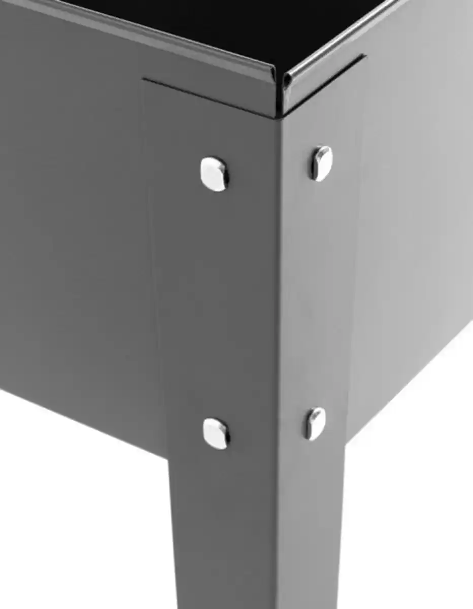 Bild 4 von Metall-Hochbeet, ca. 100 x 27 x 80 cm - Anthrazit