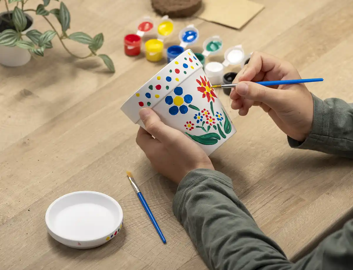 Bild 3 von IDEENWELT Blumentopf Malset