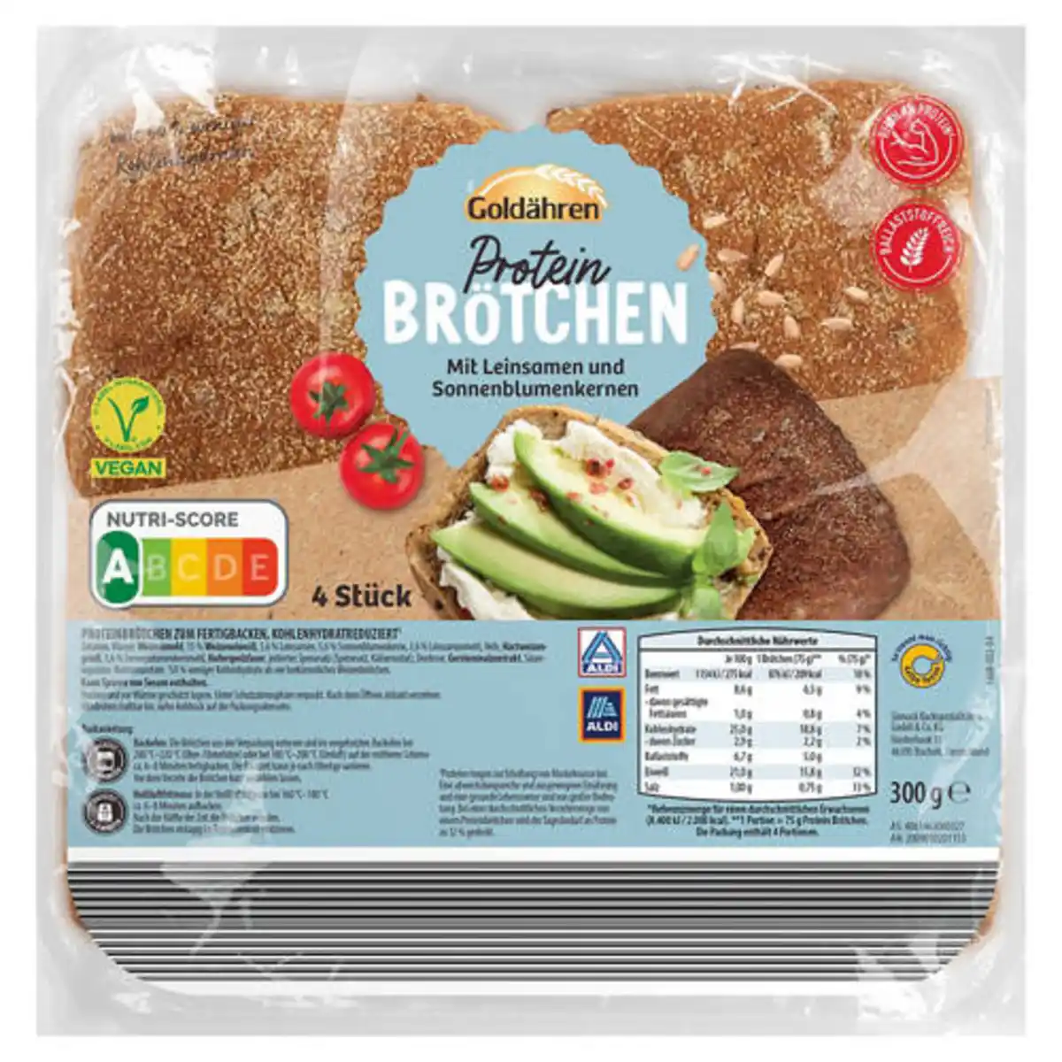 Bild 1 von GOLDÄHREN Protein Brötchen 300 g